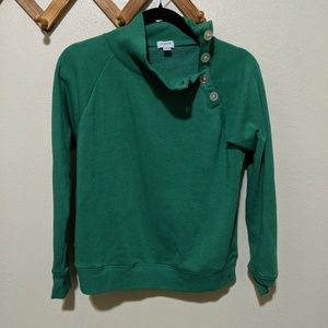 J Crew factory button neck sweat shirt